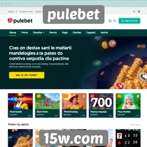 Tendências no design do site Pulebet